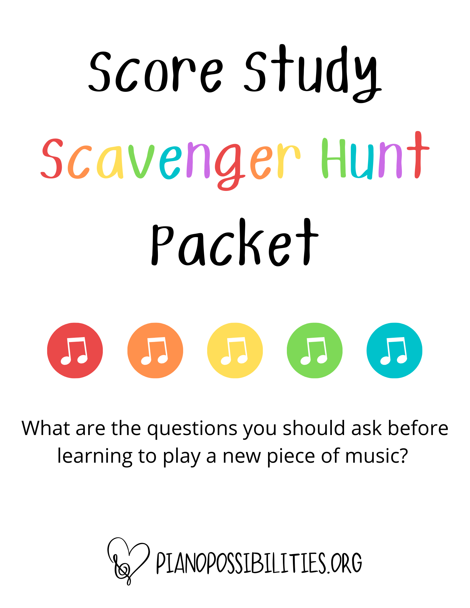 Score Study On the Hunt: A Free Score Study Printable – Piano Possibilities